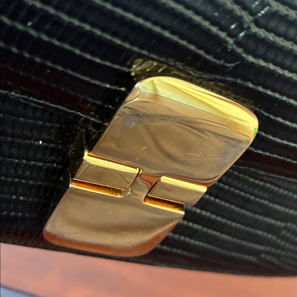 A.P.C. Black Grace Baguette Bag - Lizard Embossed - Picture 4 of 14